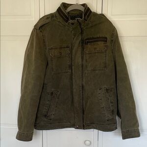 Levi's Military Style Olive Work Coat Sz L